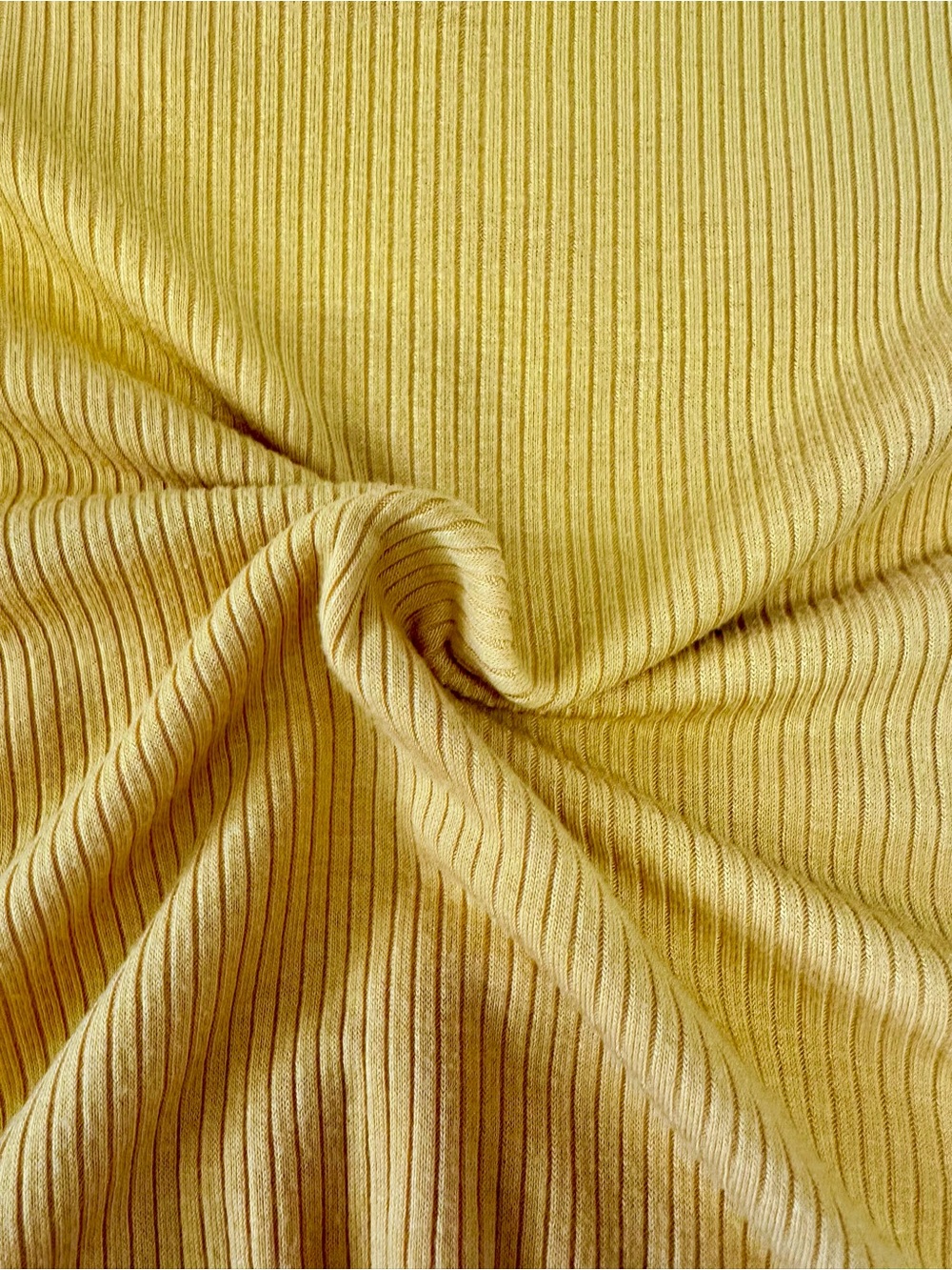 BCBGeneration Ribbed Yellow Crop Top - Picture 4 of 5